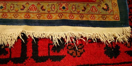Restauración flecos alfombra Hereke